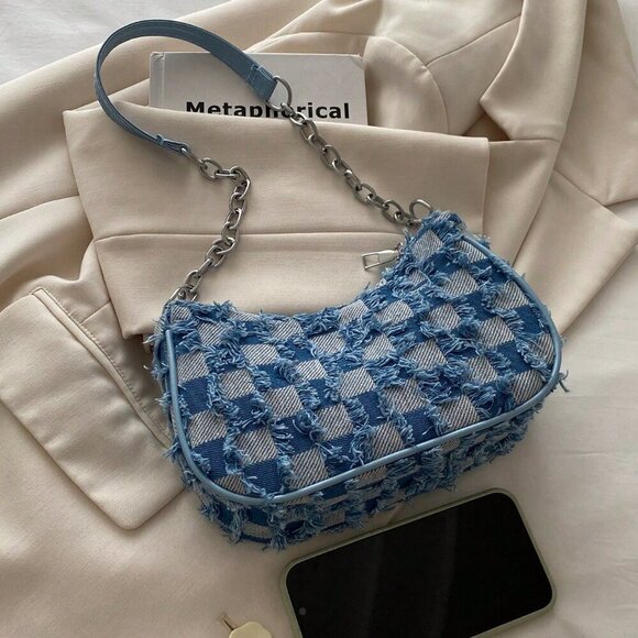 Blue Boho Women's Decorative Buckle Detailing - Picture 9 of 11